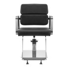 Kirpyklinė kėdė Gabbiano Porto sidabrinė–juoda