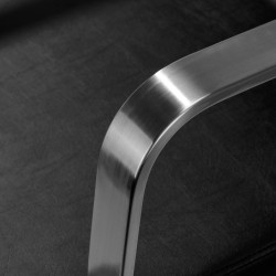 Kirpyklinė kėdė Gabbiano Porto sidabrinė–juoda