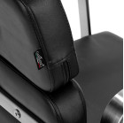 Kirpyklinė kėdė Gabbiano Porto sidabrinė–juoda