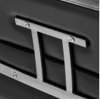 Kirpyklinė kėdė Gabbiano Porto sidabrinė–juoda