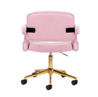 Kėdė 4Rico QS-OF213G, rožinė – salonams ir makiažui