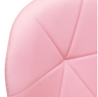 Meistro kėdė QS-06G rožinė-auksinė | 4Rico
