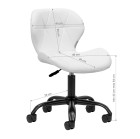 Meistro kėdė QS-06B balta-juoda – salonams