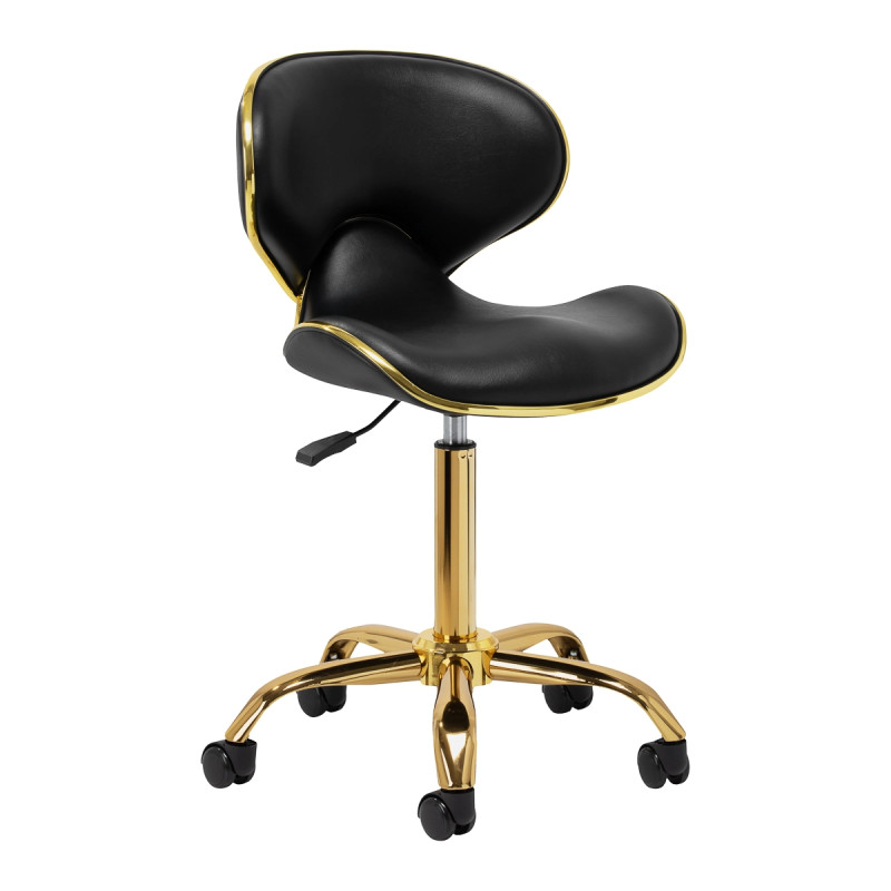 Meistro kėdė Gabbiano Q-4599G, juoda–auksinė