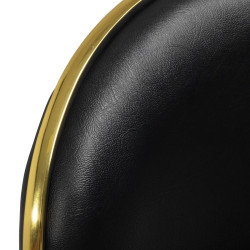 Meistro kėdė Gabbiano Q-4599G, juoda–auksinė
