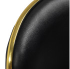 Meistro kėdė Gabbiano Q-4599G, juoda–auksinė