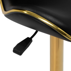 Meistro kėdė Gabbiano Q-4599G, juoda–auksinė