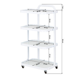 Giovanni H6702 baltas kosmetologinis staliukas