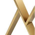 Manikiūro stalas MOMO 04-GL su auksinėmis detalėmis