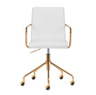 Meistro kėdė QS-OF211G pilka-auksinė | Salonams