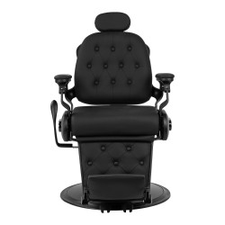 Barber kėdė Gabbiano Francesco – juoda, elegantiška