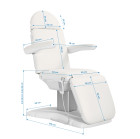Elektrinis kosmetologinis krėslas Sillon Eclipse 4 baltas