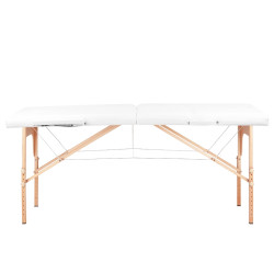 Sulankstomas masažo stalas Balance 2 seg. baltas