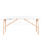 Sulankstomas masažo stalas Balance 2 seg. baltas