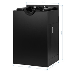 Kirpyklinė plautuvė Gabbiano 5023, juoda