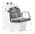 Kirpyklinė plautuvė Gabbiano Porto, pilka