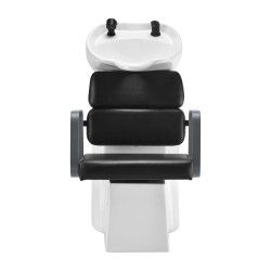 Kirpyklinė plautuvė Gabbiano Porto juoda–pilka