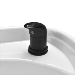 Kirpyklinė plautuvė Gabbiano Porto juoda–pilka