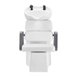 Kirpyklinė plautuvė Gabbiano Porto balta-pilka