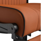 Barber kėdė Gabbiano Levi, ruda – profesionalams