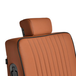 Barber kėdė Gabbiano Levi, ruda – profesionalams