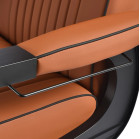 Barber kėdė Gabbiano Levi, ruda – profesionalams