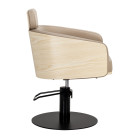 Kirpyklinė kėdė Gabbiano Wratislavia kreminė-juoda