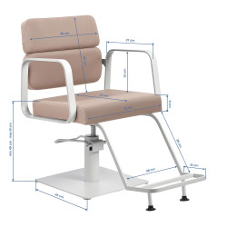 Gabbiano Porto – elegantiškas kirpėjo kėdės komfortas ir stilius