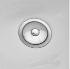 Kirpyklinė plautuvė Gabbiano Porto pilka–balta