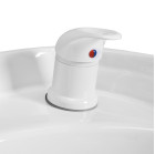 Kirpyklinė plautuvė Gabbiano Porto balta-smėlynė