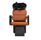 Gabbiano Porto kirpyklinė plautuvė | Juoda–oranžinė, prabangi plautuvė