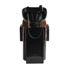 Gabbiano Porto kirpyklinė plautuvė | Juoda–oranžinė, prabangi plautuvė