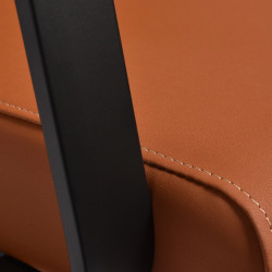 Gabbiano Porto kirpyklinė plautuvė | Juoda–oranžinė, prabangi plautuvė