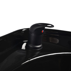 Gabbiano Porto kirpyklinė plautuvė | Juoda–oranžinė, prabangi plautuvė