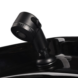 Gabbiano Porto kirpyklinė plautuvė | Juoda–oranžinė, prabangi plautuvė