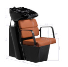 Gabbiano Porto kirpyklinė plautuvė | Juoda–oranžinė, prabangi plautuvė