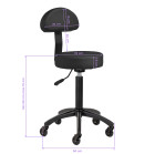 Gabbiano D026 – ergonomiška meistro kėdė su atlošu (juoda)