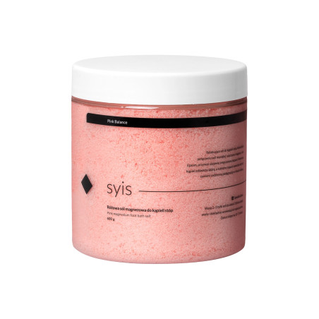 Syis Pink Balance – rožinė magnio druska kojų vonelėms 600 g