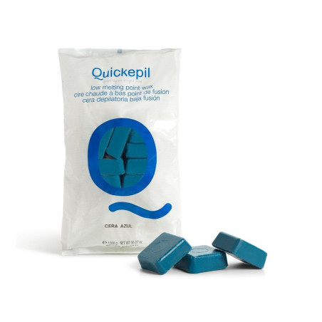 Vaškas depiliacijai su azulenu Quickepil, 1 kg | GrožioSalonams.lt