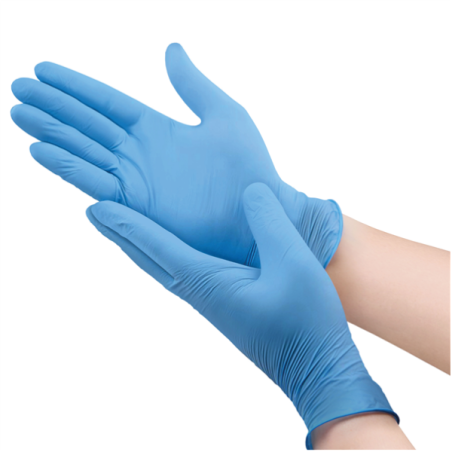 Vienkartinės nitrilinės pirštinės Blue, XL dydis, 3 pakuotės x 100 vnt