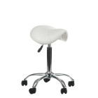 Meistro kėdė balno tipo BD-9909, balta | Ergonomiška kosmetologo kėdė