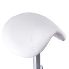 Meistro kėdė balno tipo BD-9909, balta | Ergonomiška kosmetologo kėdė