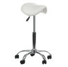 Meistro kėdė balno tipo BD-9909, balta | Ergonomiška kosmetologo kėdė