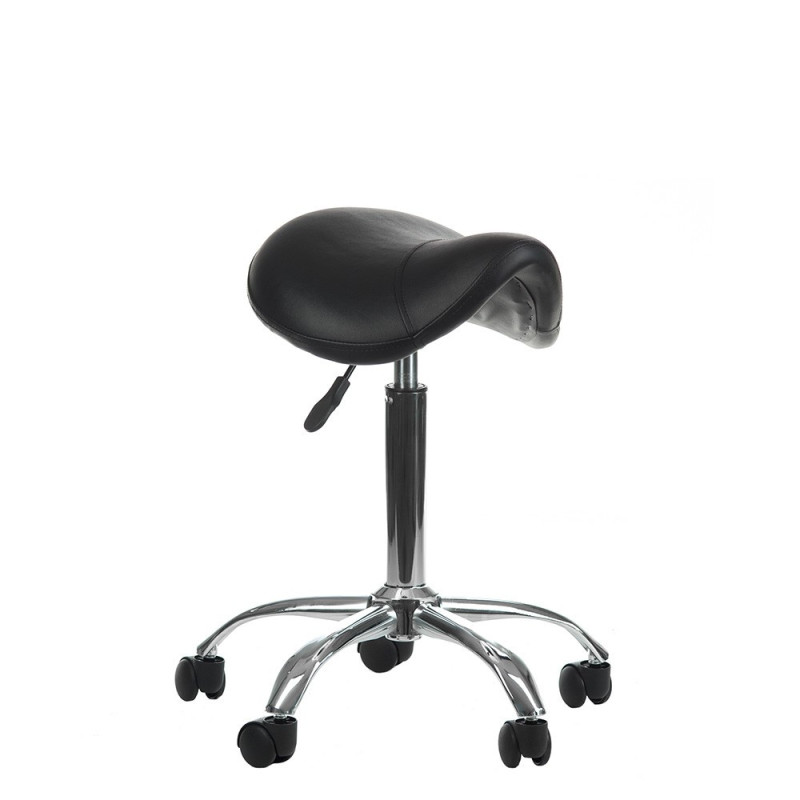 Meistro kėdė balno tipo BD-9909, juoda | Ergonomiška kosmetologo kėdė