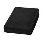 Frotinė paklodė su guma 70x190 juoda