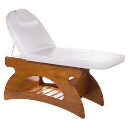 Masažo stalas BD-8241, balta-ruda | SPA salonams