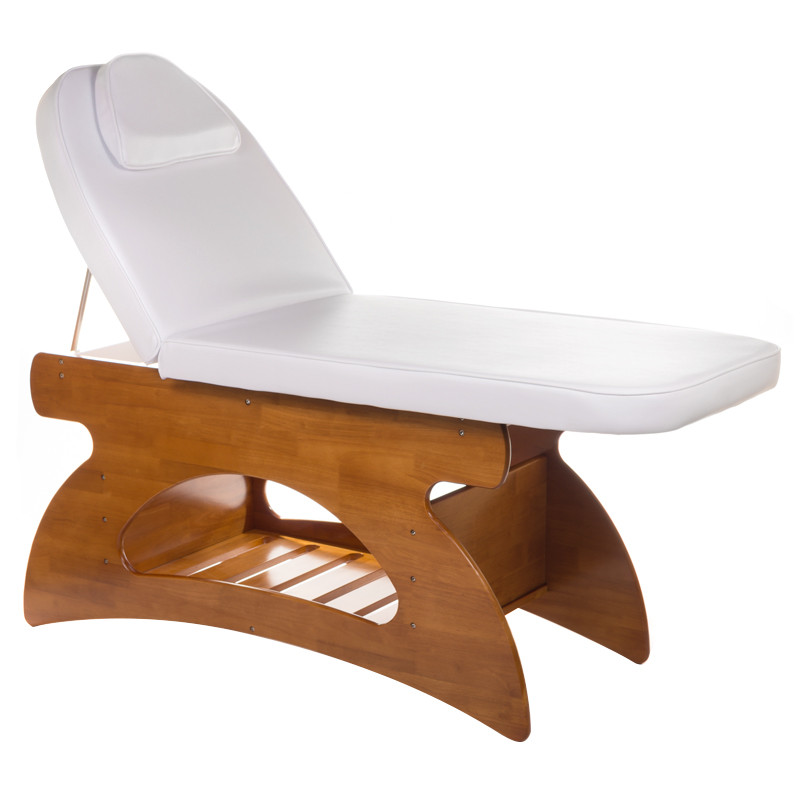 Masažo stalas BD-8241, balta-ruda | SPA salonams