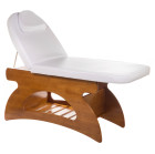 Masažo stalas BD-8241, balta-ruda | SPA salonams