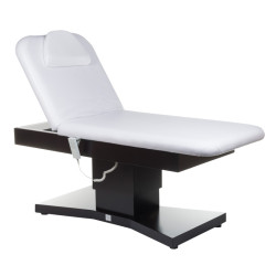 Elektrinis masažo stalas BD-8263 balta–tamsiai ruda