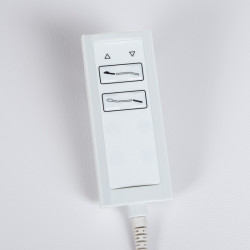 Elektrinis masažo stalas BD-8263 balta–tamsiai ruda